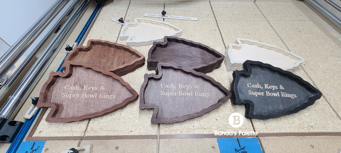 Chiefs Key Tray, Catch all tray, Super bowl, Gift, Christmas Gift,