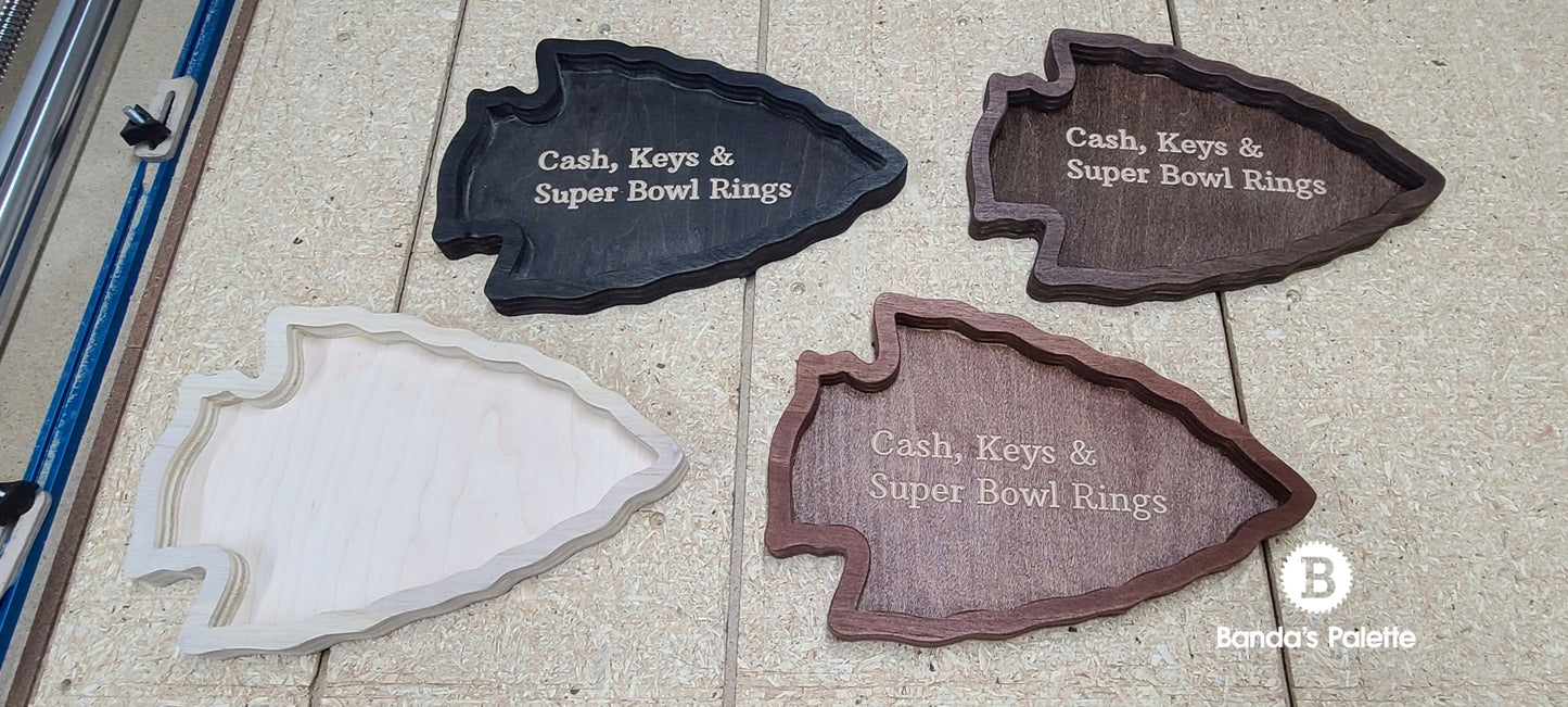 Chiefs Key Tray, Catch all tray, Super bowl, Gift, Christmas Gift,
