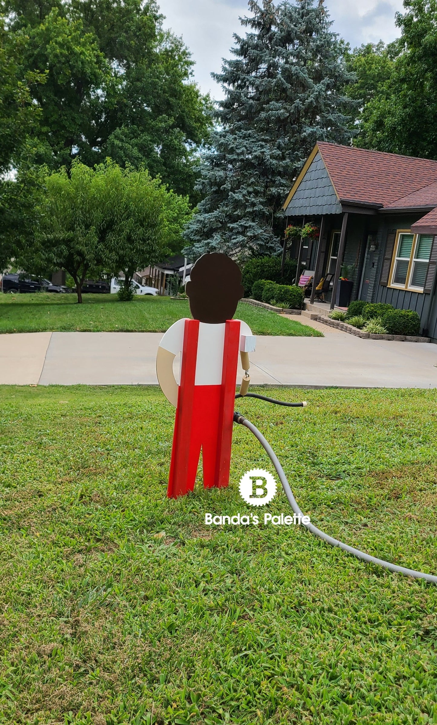 Lawn man Sprinkler, Sprinkler, Farmer, Yardman