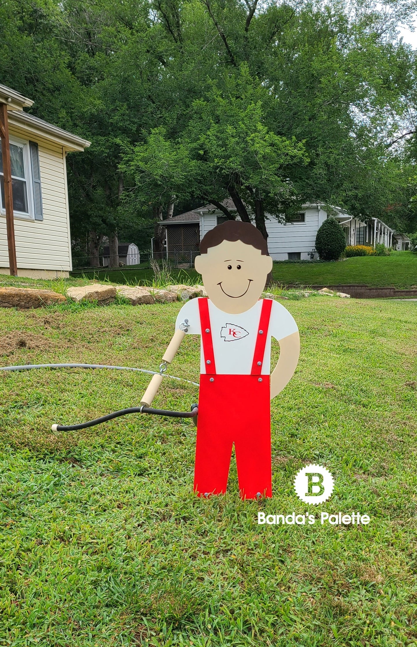 Lawn man Sprinkler, Sprinkler, Farmer, Yardman