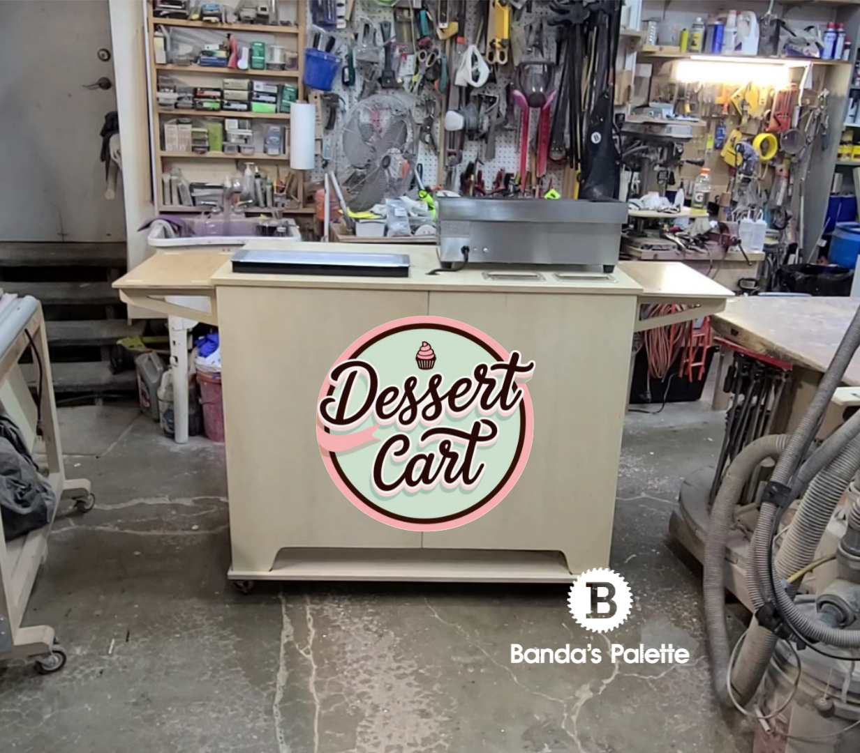 Custom Sign for Charcuterie carts, Vendor Cart, Small Business Carts, Vendor Booth, Dessert Bars from BandasPalette.com