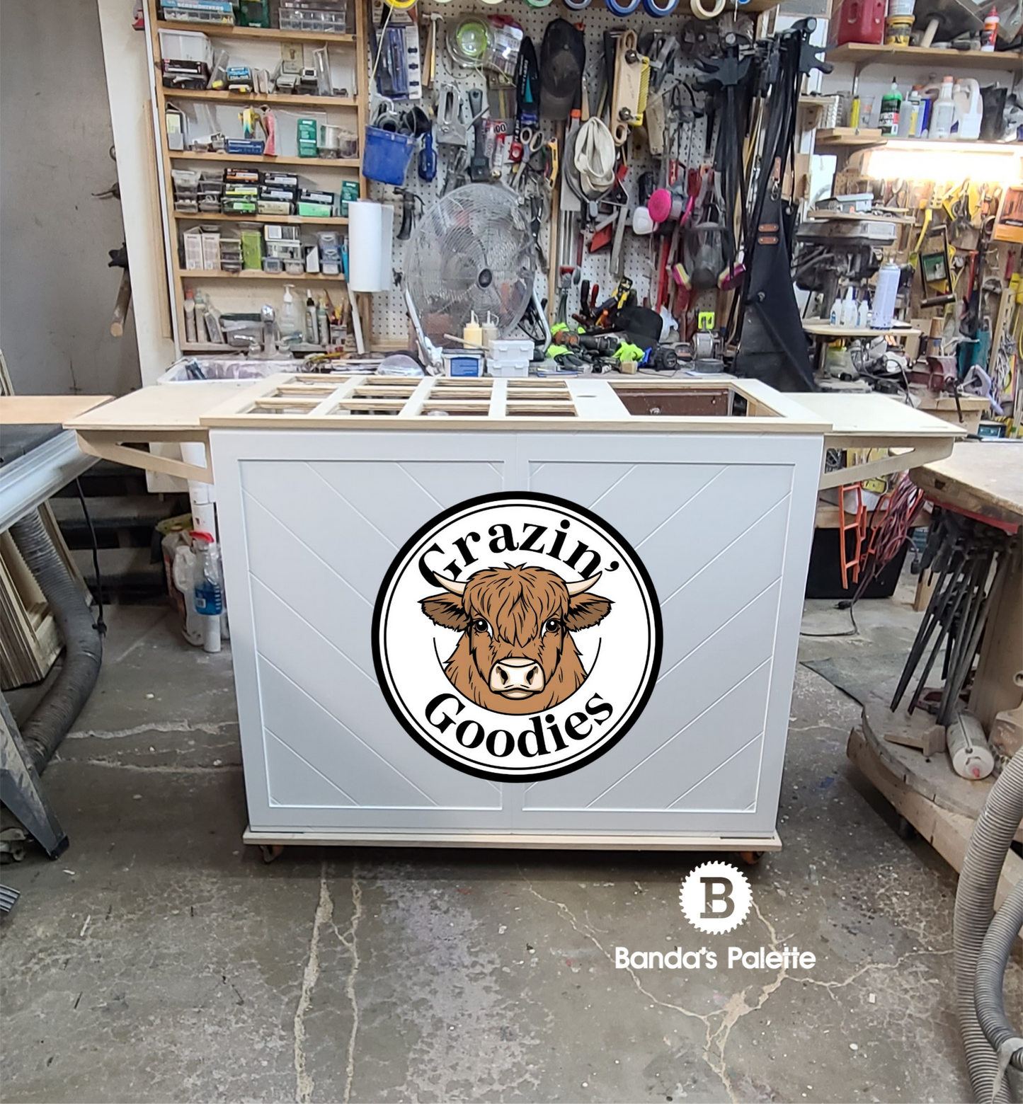 Custom Sign for Charcuterie carts, Vendor Cart, Small Business Carts, Vendor Booth, Dessert Bars from BandasPalette.com