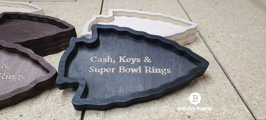 Chiefs Key Tray, Catch all tray, Super bowl, Gift, Christmas Gift,