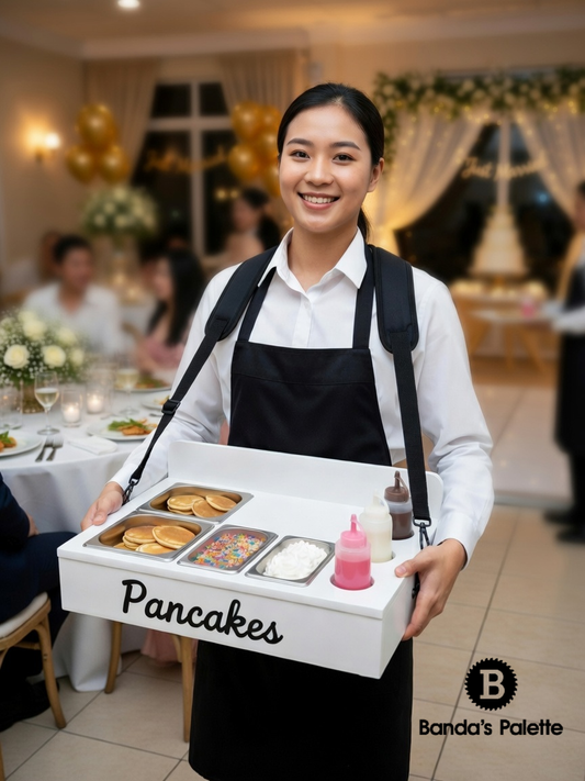 Strawberry, Cannoli, Caviar, Tiramisu, Catering Tray, Events, Wedding, Party, Serving Tray, Portable Charcuterie, Personalize with Branding by BandasPalette.com