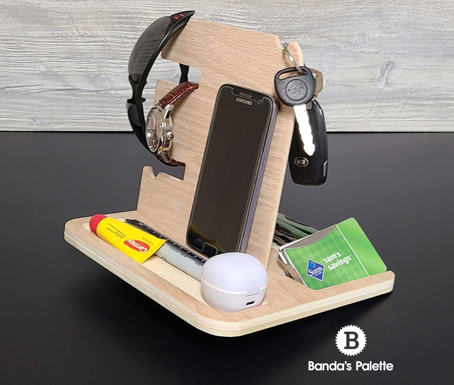 EDC Tray, Phone Holder, Dump Tray, Android Iphone Holder, Charging Station, Gift, Mens Gift, Organizer, Christmas Gift