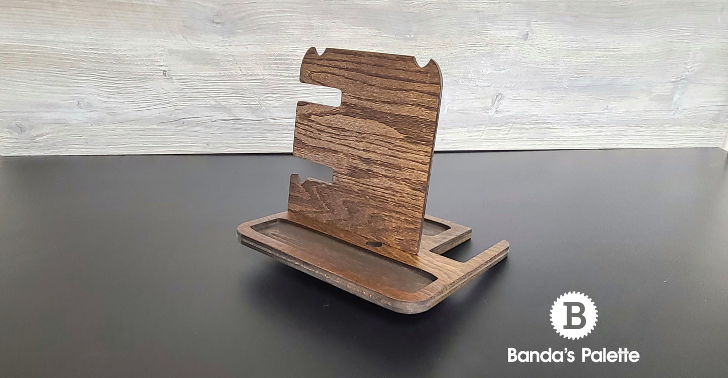 EDC Tray, Phone Holder, Dump Tray, Android Iphone Holder, Charging Station, Gift, Mens Gift, Organizer, Christmas Gift