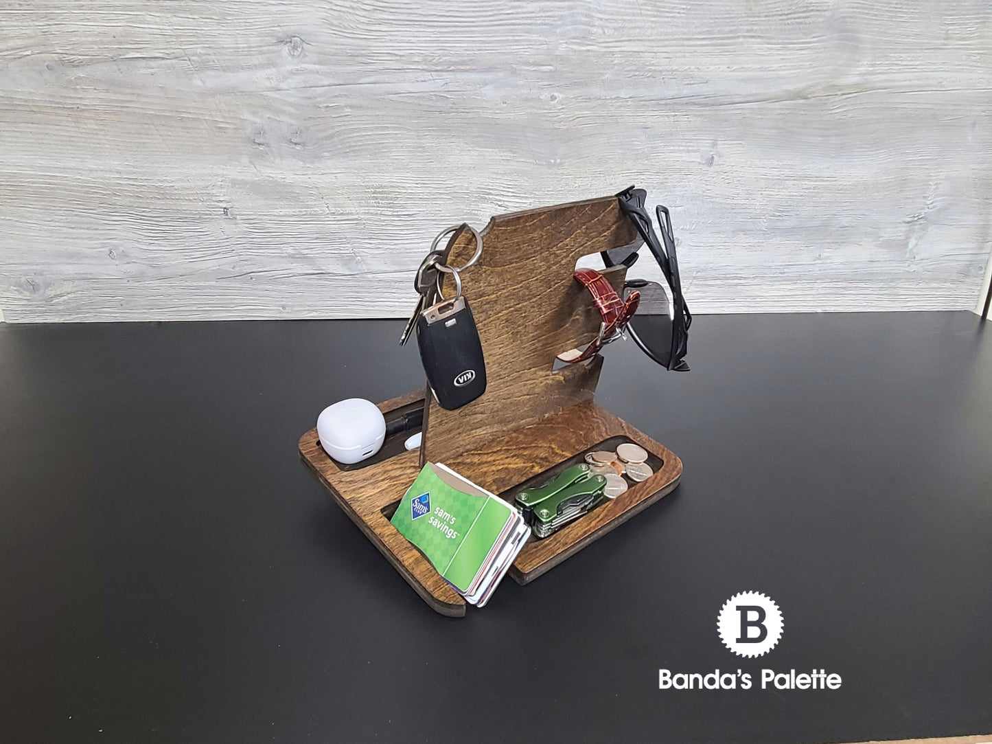 EDC Tray, Phone Holder, Dump Tray, Android Iphone Holder, Charging Station, Gift, Mens Gift, Organizer, Christmas Gift