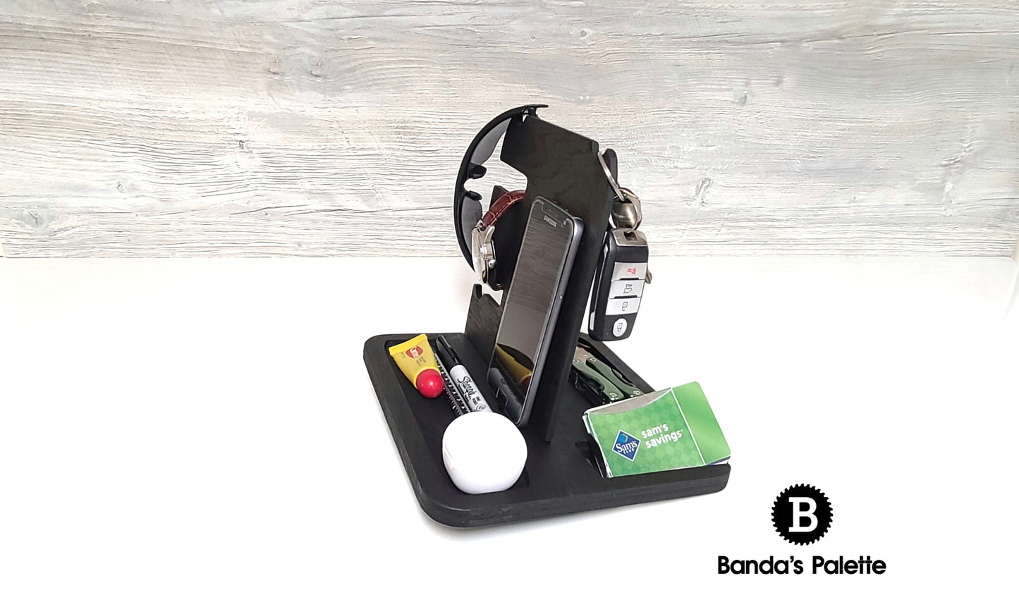 EDC Tray, Phone Holder, Dump Tray, Android Iphone Holder, Charging Station, Gift, Mens Gift, Organizer, Christmas Gift