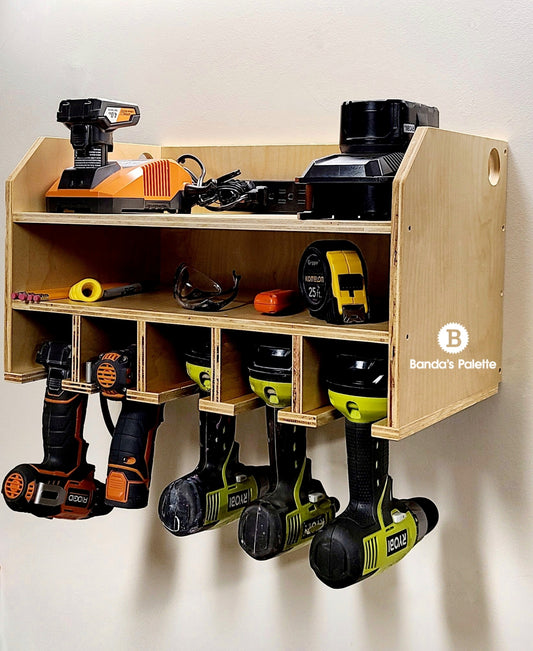Charging Station for tools, Unique gift for men, Gift for Dad, Cordless Tool Charging Station, Father's Day