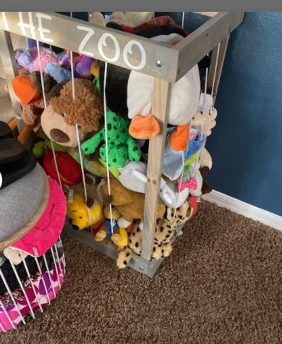 Stuffed Animal Zoo, Stuffed Animal Organizer, Kids Bedroom Storage